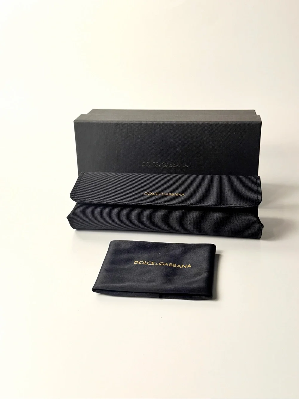 Dolce and Gabbana DG 3419 501 Black with Gold Authentic New Eyeglasses